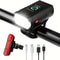 UltraBright USB Rechargeable Bicycle Light Set Aluminum Alloy Headlight With Six Modes Rear Taill 2