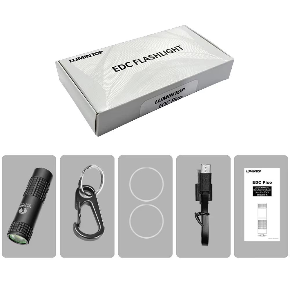 Mini Keychain LED Flashlight  USBC Rechargeable 130 Lumen Camping Lantern  EDC Torch 5