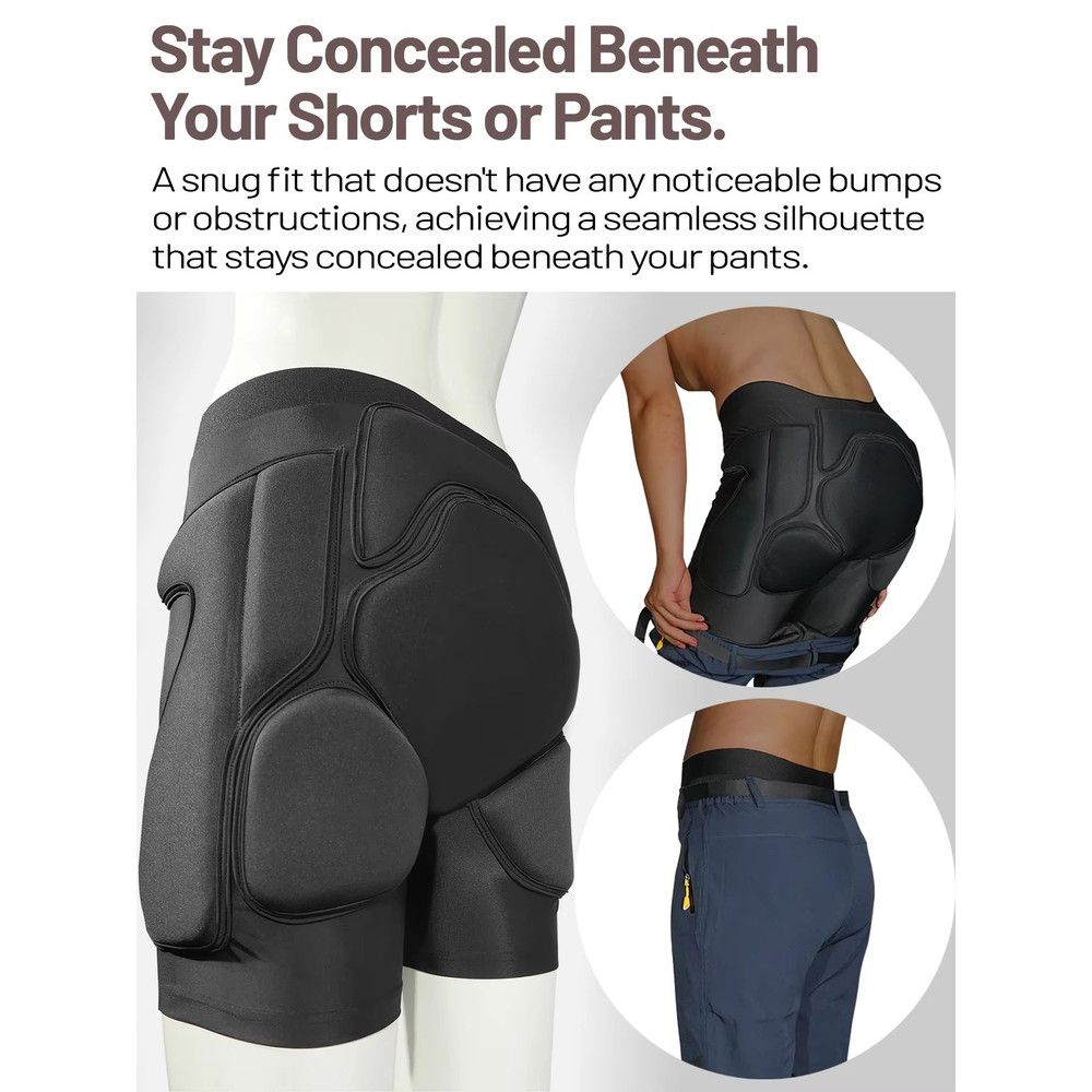 AVIVOR Protective Padded Shorts For Snowboarding Skiing  Skating  Hip Butt  Tailbone Impact Protect 1