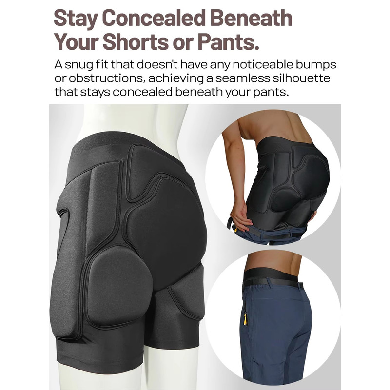 AVIVOR Protective Padded Shorts For Snowboarding Skiing  Skating  Hip Butt  Tailbone Impact Protect 1
