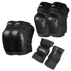 avivor protective gear set – knee pads, elbow pads & wrist guards for skating, skateboarding, roller derby & bmx