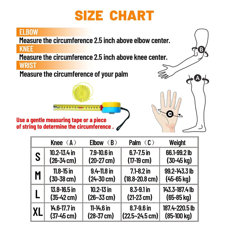 AVIVOR Protective Gear Set  Knee Pads Elbow Pads  Wrist Guards For Skating Skateboarding Roller Der 5