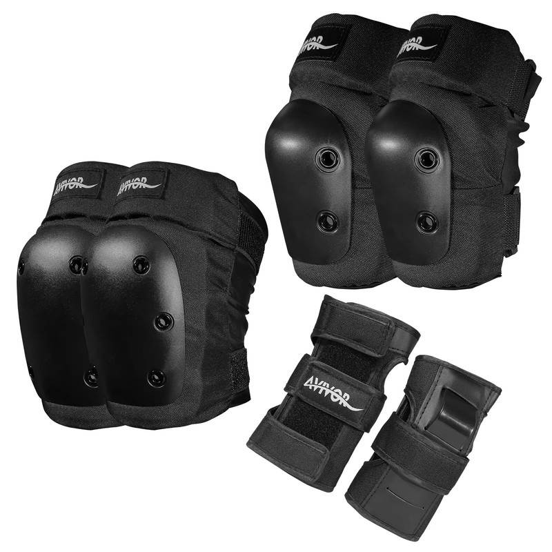 AVIVOR Protective Gear Set  Knee Pads Elbow Pads  Wrist Guards For Skating Skateboarding Roller Der 6