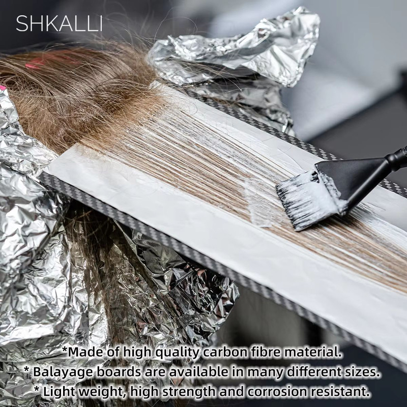 SHKALLI Professional Carbon Fibre Balayage Board  Brush Set  Hair Dyeing Kit For Stylists And Salon 4
