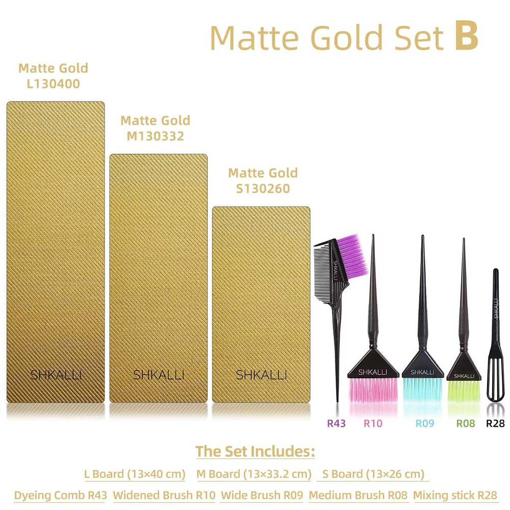 SHKALLI Professional Carbon Fibre Balayage Board  Brush Set  Hair Dyeing Kit For Stylists And Salon 15