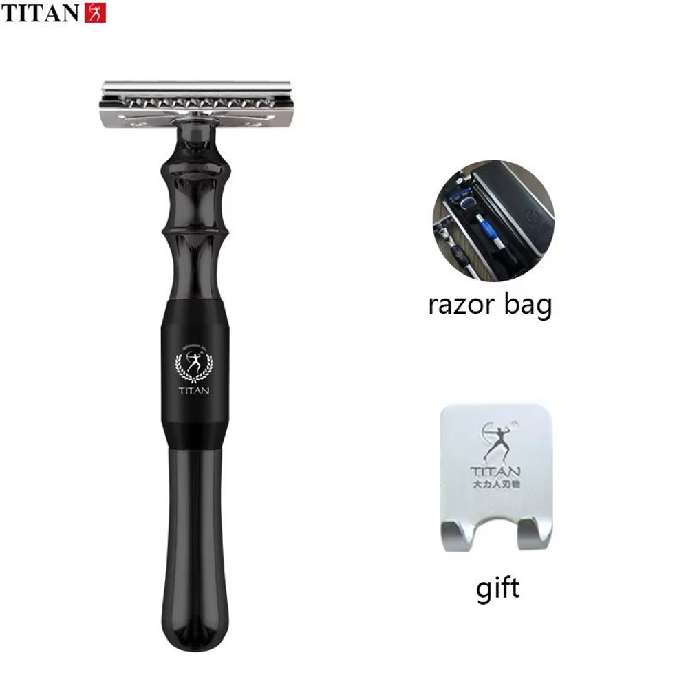 Titan HighQuality Safety Razor For Men  Metal Handle Shaving Razor With Replaceable Blades 7