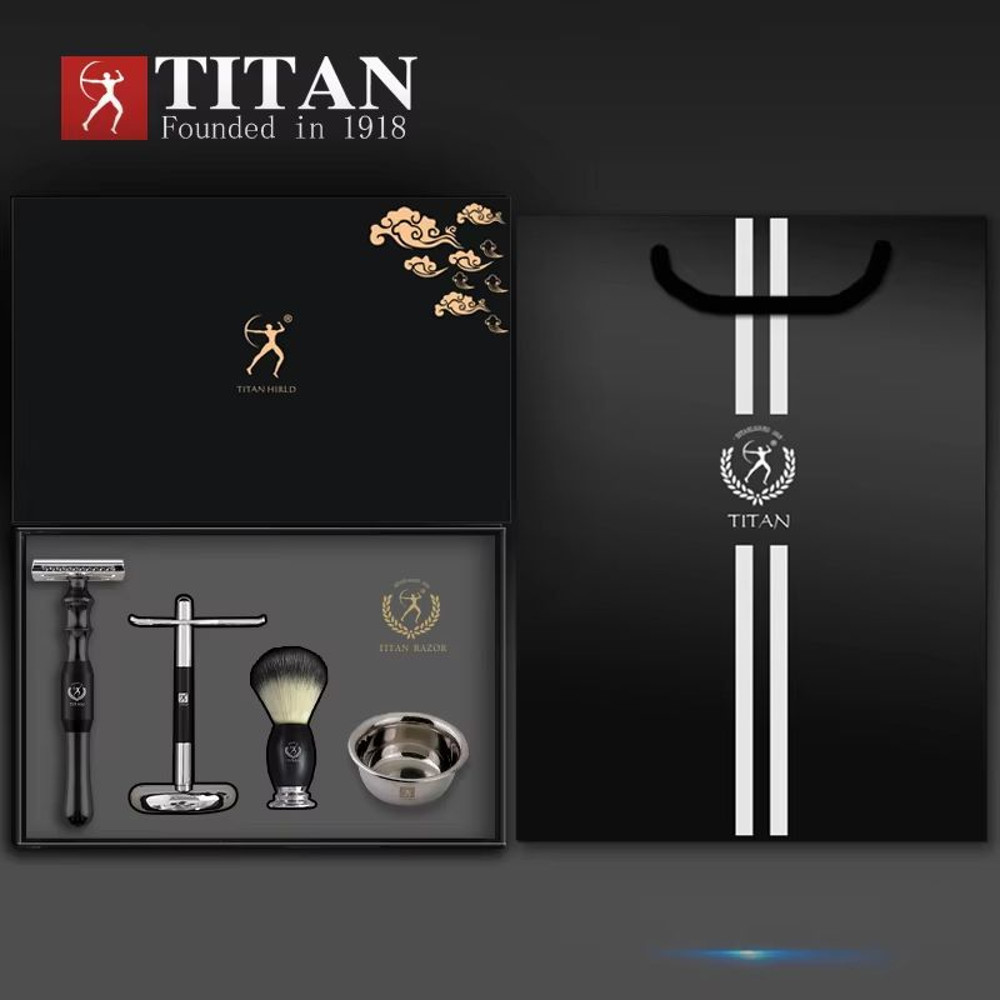 Titan HighQuality Safety Razor For Men  Metal Handle Shaving Razor With Replaceable Blades 8
