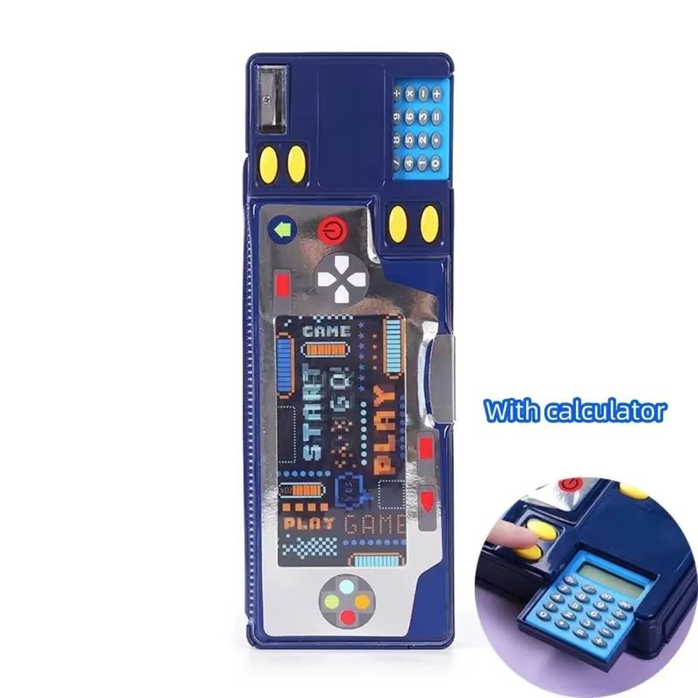 MultiFunctional Stationery Box For Students  Magnetic DoubleSided Pencil Case With Calculator  Shar 5
