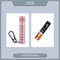 Outlook Mini EDC Flashlight  Waterproof Keychain LED Torch With 3 Modes AAA Powered 120 Lumens 9