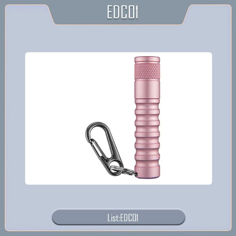 Outlook Mini EDC Flashlight  Waterproof Keychain LED Torch With 3 Modes AAA Powered 120 Lumens 6