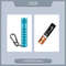 Outlook Mini EDC Flashlight  Waterproof Keychain LED Torch With 3 Modes AAA Powered 120 Lumens 7
