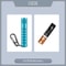 Outlook Mini EDC Flashlight Waterproof Keychain LED Torch With 3 Modes AAA Powered 120 Lumens 7