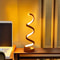 Modern Spiral LED Table Lamp With USB Adjustable Brightness Warm White Light For Bedroom Living Ro 0