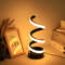 Modern Spiral LED Table Lamp With USB  Adjustable Brightness Warm White Light For Bedroom Living Ro 2