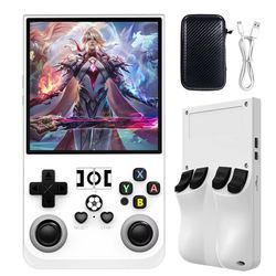 retro r36 pro handheld game console – 3.5inch ips portable player with 128gb linux system & preloaded games