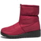 Womens Waterproof Winter Snow Boots Warm Plush Ankle Booties With Front Zipper NonSlip Sole 9
