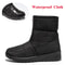Womens Waterproof Winter Snow Boots Warm Plush Ankle Booties With Front Zipper NonSlip Sole 3
