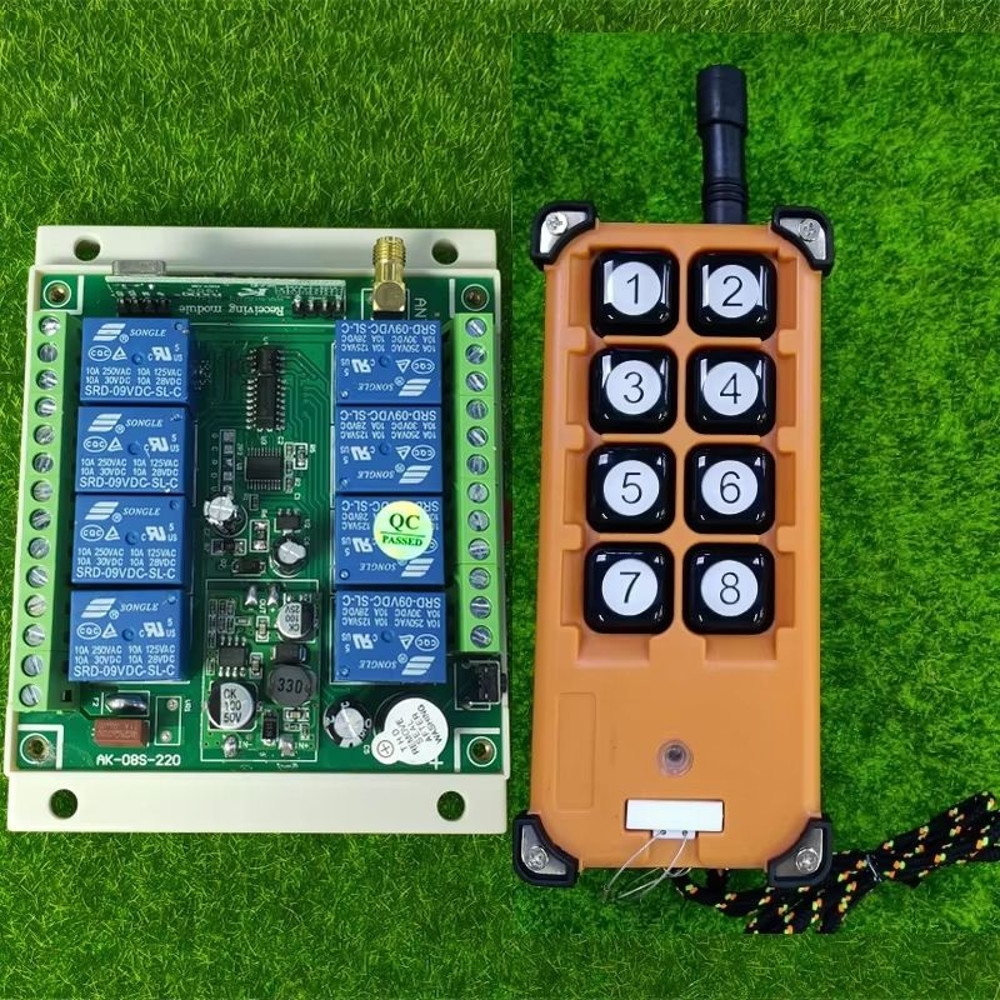 315433MHz 8Channel RF Wireless Remote Control System  DC 12V24V36V Relay Receiver With LongRange In 2