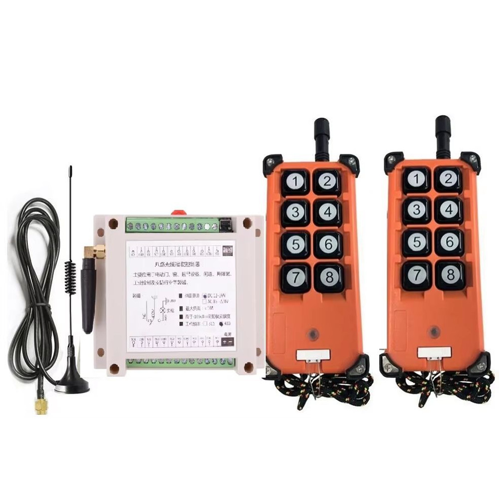 315433MHz 8Channel RF Wireless Remote Control System  DC 12V24V36V Relay Receiver With LongRange In 8
