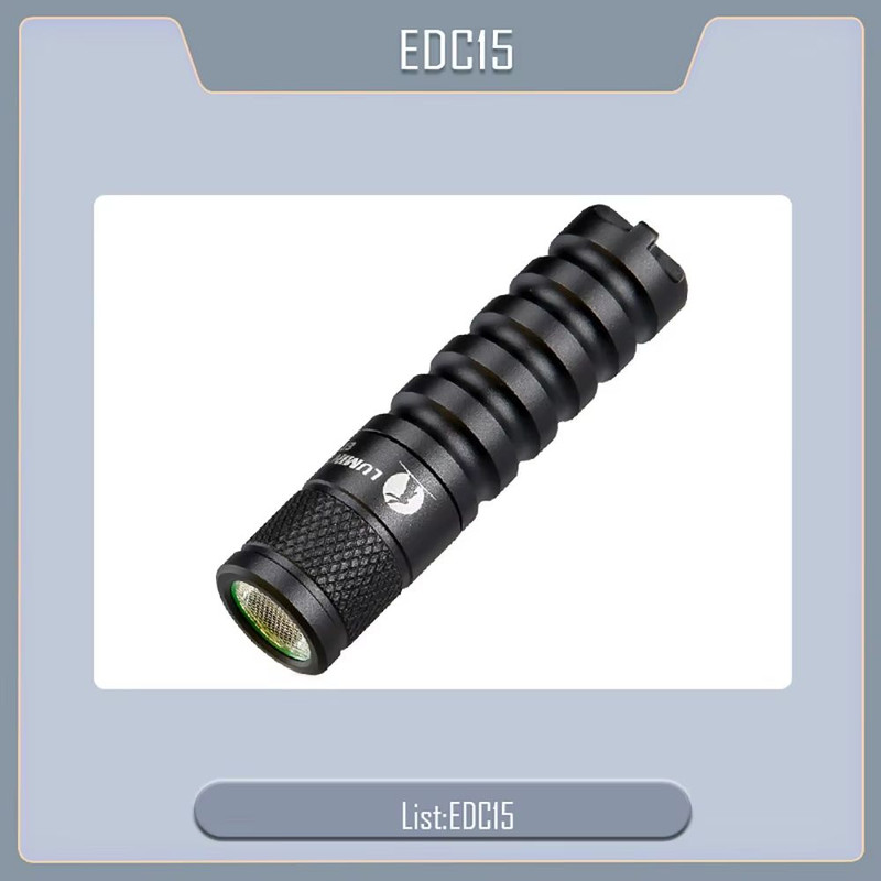 EDC15 Portable LED Flashlight  760 Lumen Keychain Torch With IP68 Waterproof Rating AA14500 Battery 6