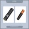 EDC15 Portable LED Flashlight 760 Lumen Keychain Torch With IP68 Waterproof Rating AA14500 Battery 8