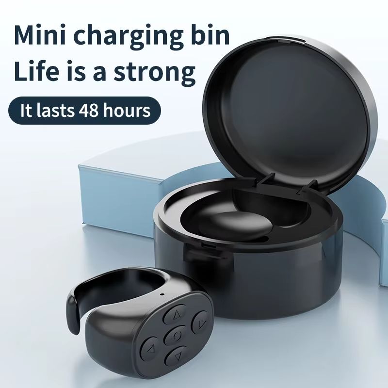 Bluetooth Fingertip Remote Control Ring  Page Turner Music Controller  Camera Shutter For TikTok IP 2