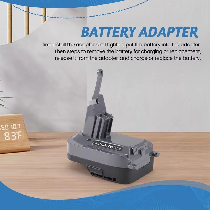 AR18DSV7V8 Battery Adapter  Replacement For AEG  RIDGID 18V To Dyson V7V8 LiIon Vacuum 4