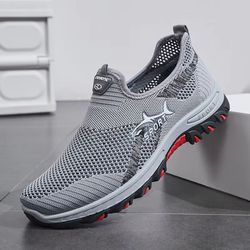 summer mesh men's sneakers – lightweight breathable walking & hiking shoes for everyday comfort