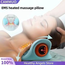 electric neck massager with heat & airbag compression – usb rechargeable cervical spine and shoulder relaxation device