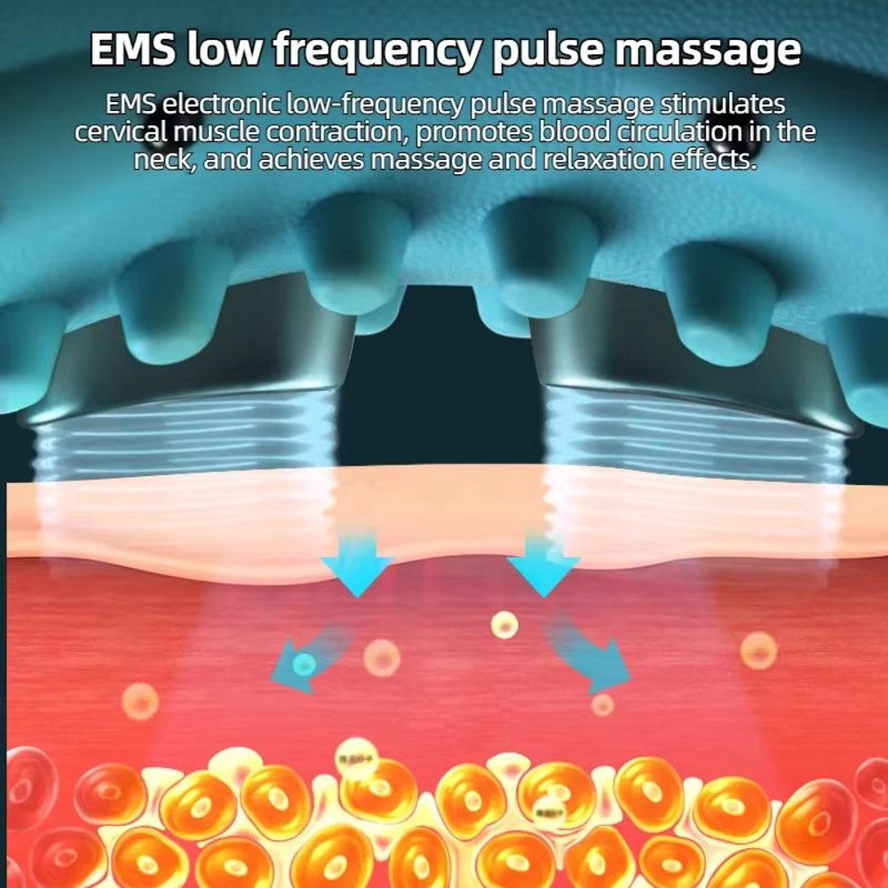 Electric Neck Massager With Heat  Airbag Compression  USB Rechargeable Cervical Spine And Shoulder  1