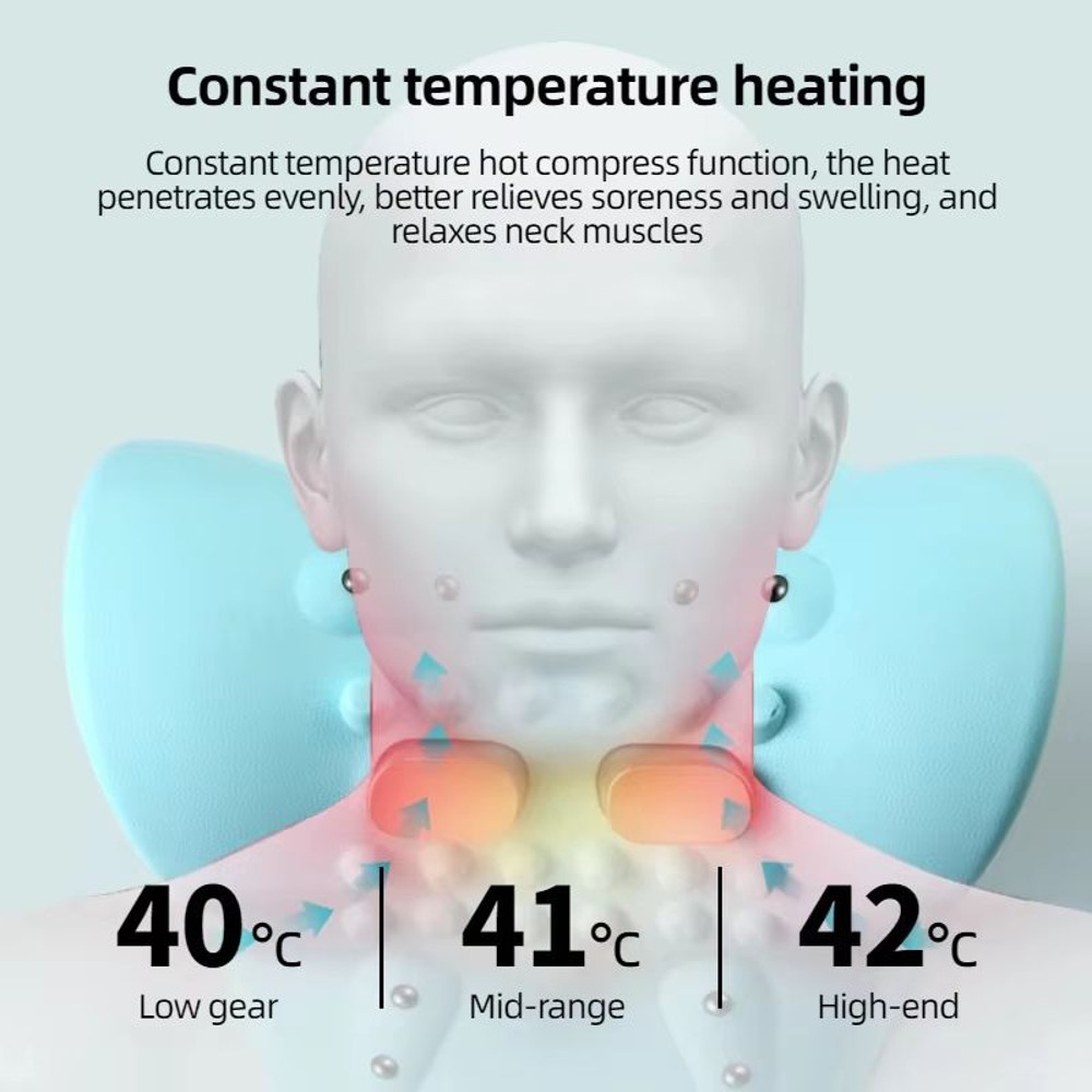 Electric Neck Massager With Heat  Airbag Compression  USB Rechargeable Cervical Spine And Shoulder  3