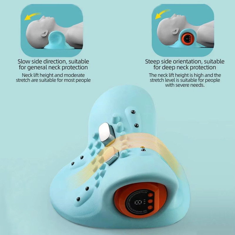 Electric Neck Massager With Heat  Airbag Compression  USB Rechargeable Cervical Spine And Shoulder  4
