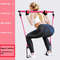 Adjustable Pilates Stick  Portable Fitness Bar With Resistance Bands For Home Workouts Yoga  FullBo 0