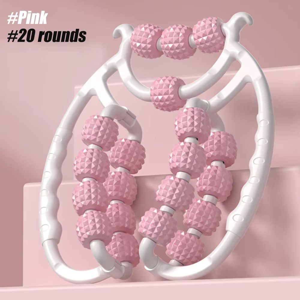12Wheel Leg Massager  MultiFunctional Manual Massage Roller For Legs Arms And Muscle Relaxation 12