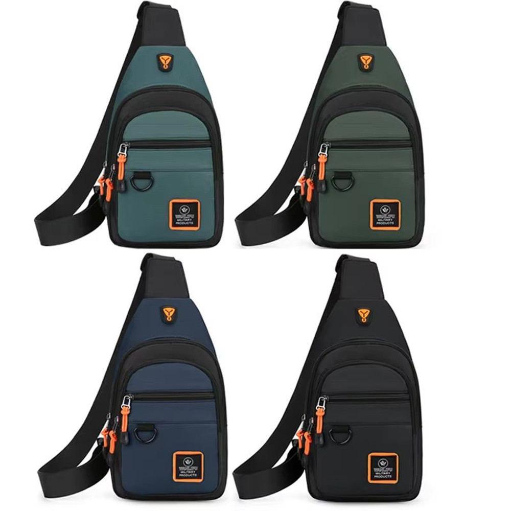 Mens Waterproof Crossbody Bag  Outdoor Hiking Cycling  Travel Chest Shoulder Backpack 5