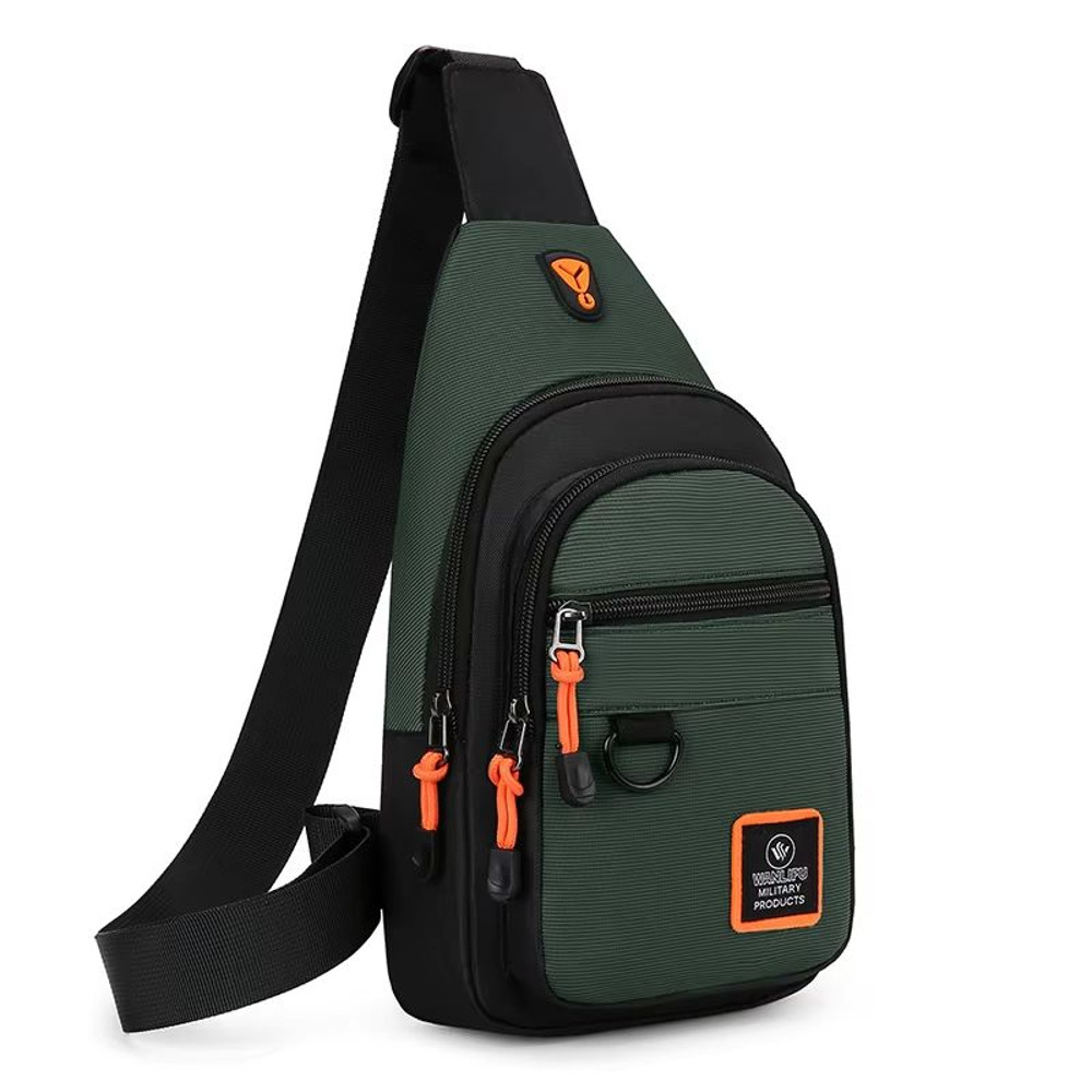 Mens Waterproof Crossbody Bag  Outdoor Hiking Cycling  Travel Chest Shoulder Backpack 7