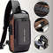 Mens AntiTheft Chest Bag  Durable Oxford Fabric Crossbody Backpack For Motorcycle Sports  Casual Tr 0