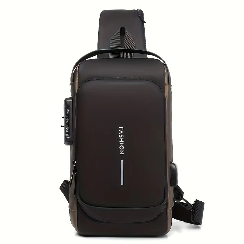 Mens AntiTheft Chest Bag  Durable Oxford Fabric Crossbody Backpack For Motorcycle Sports  Casual Tr 9