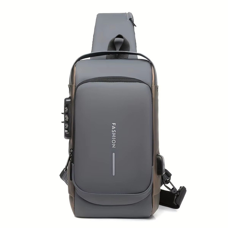 Mens AntiTheft Chest Bag  Durable Oxford Fabric Crossbody Backpack For Motorcycle Sports  Casual Tr 8