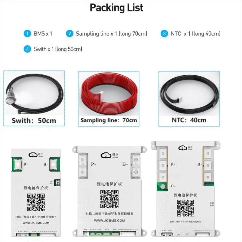 JIKONG Smart BMS With Active Balance  8S To 24S Battery Management System For LiFePO4 LiIon  LTO Pa 3