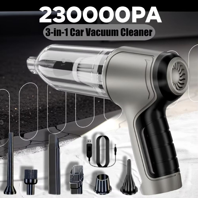 Wireless Car Vacuum Cleaner  Strong Suction Portable Handheld Air Duster For Car  Home Cleaning 0