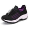 Womens Walking Sock Sneakers Breathable Fly Weave Trainers With NonSlip Platform Sole 11