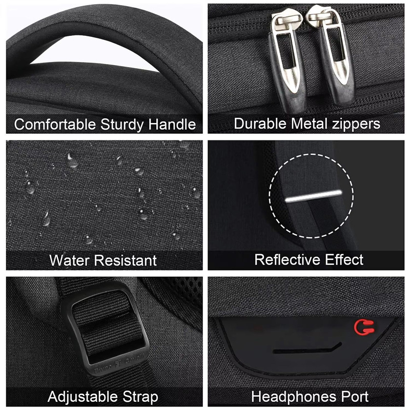 Mens Waterproof Travel Backpack  Large Capacity Laptop  Camera Bag For Outdoor Hiking  Daily Use 3