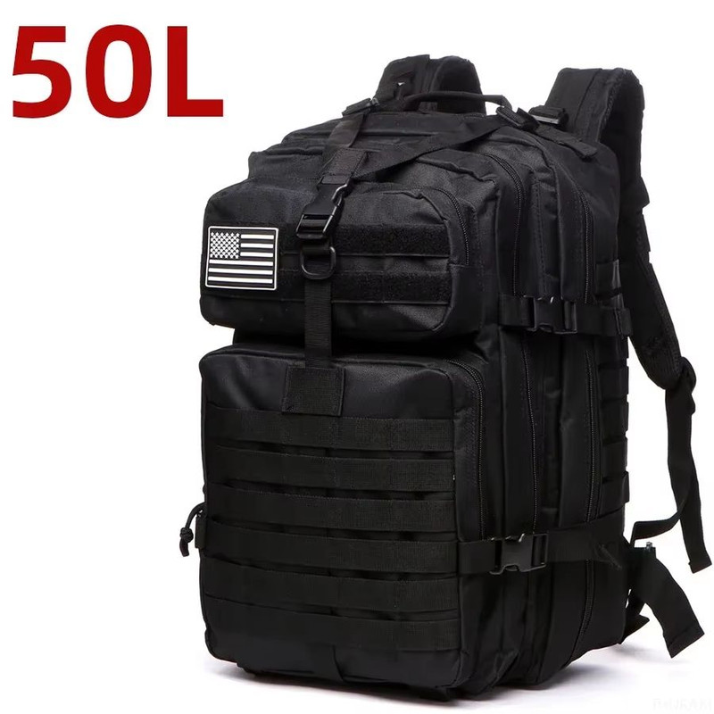 25L50L Tactical Waterproof Backpack  1000D Nylon Outdoor Rucksack For Hiking Camping Fishing  Hunti 12