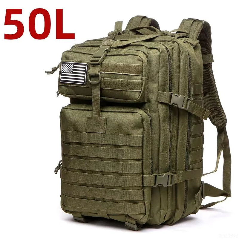 25L50L Tactical Waterproof Backpack  1000D Nylon Outdoor Rucksack For Hiking Camping Fishing  Hunti 14