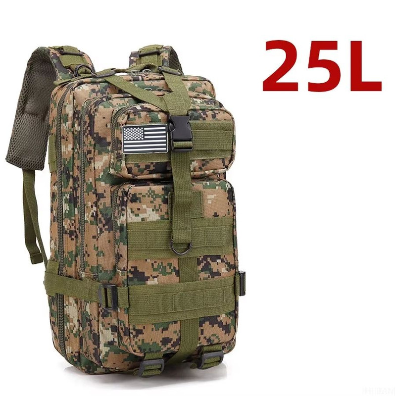 25L50L Tactical Waterproof Backpack  1000D Nylon Outdoor Rucksack For Hiking Camping Fishing  Hunti 8