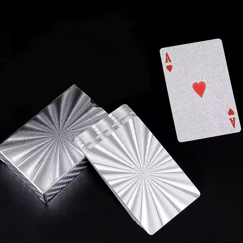 Luxury Waterproof Playing Cards – Sleek Black Poker Deck for Magic, Parties & Game Nights
