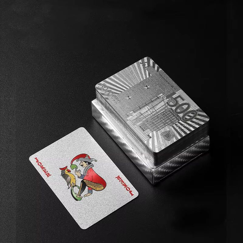 Luxury Waterproof Playing Cards Sleek Black Poker Deck For Magic Parties Game Nights 18