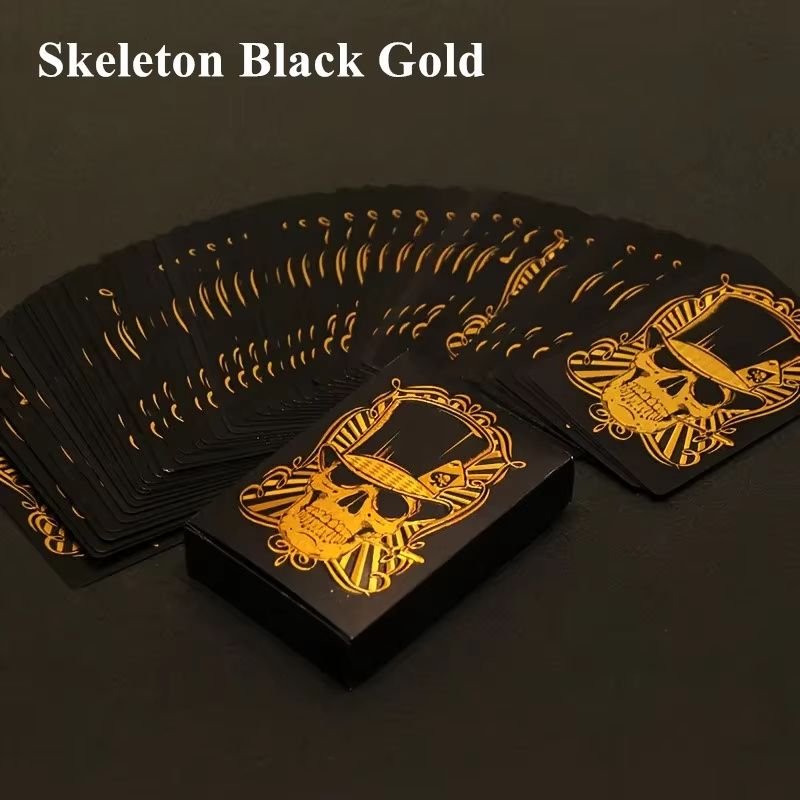 Luxury Waterproof Playing Cards Sleek Black Poker Deck For Magic Parties Game Nights 23