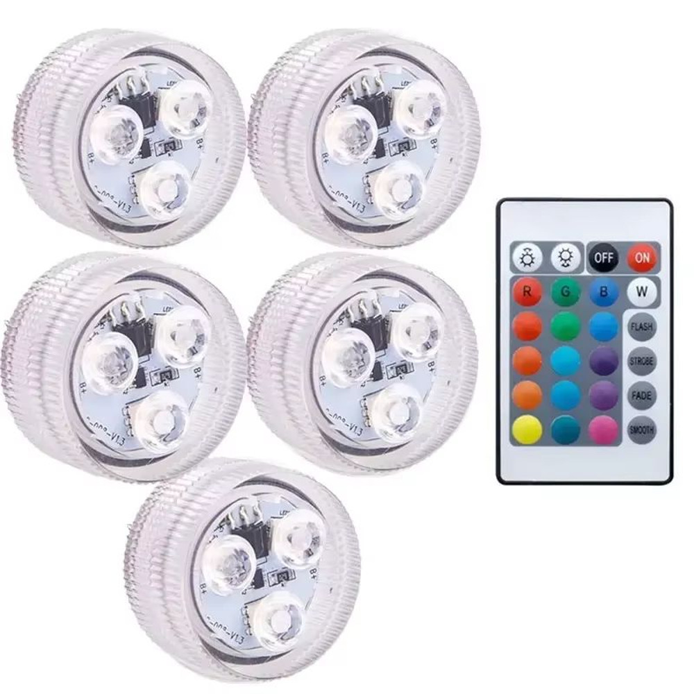 Waterproof LED Pool Lights  BatteryPowered RGB Submersible Decor For Parties  Weddings 11